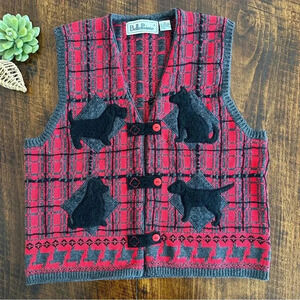 Belle Points | Vintage Cotton Blend Dog Sweater Vest